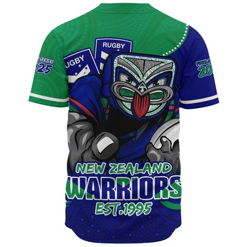 New Zealand Warriors Baseball Shirt Battle For Glory Rugby Finals Edition New Zealand Warriors Baseball Shirt Battle For Glory Rugby Finals Edition