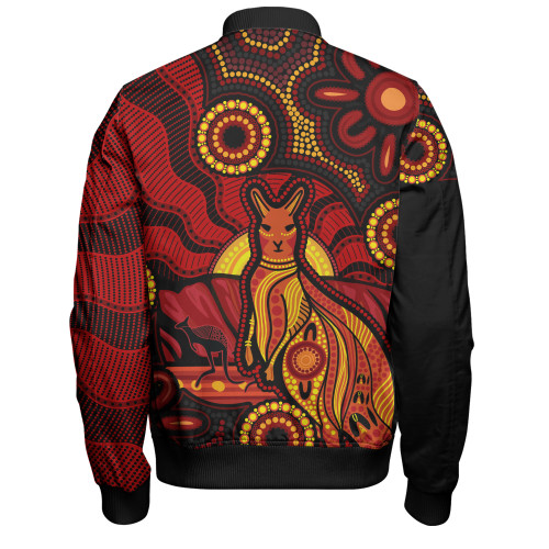 Indigenous Australian Aboriginal Bomber Jacket Echoes Of The Dreaming
