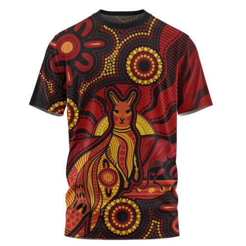 Indigenous Australian Aboriginal T-Shirt Echoes Of The Dreaming
