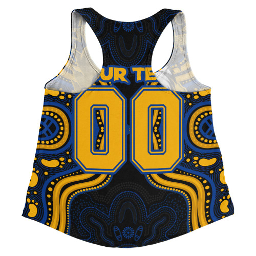 Indigenous Australian Aboriginal Women Racerback Singlet Echoes Of The Dreaming