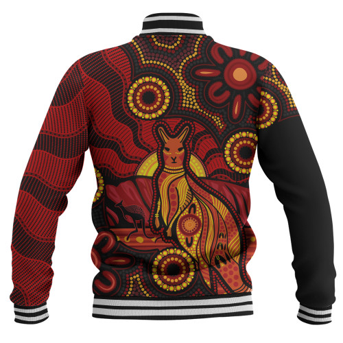 Indigenous Australian Aboriginal Baseball Jacket Echoes Of The Dreaming