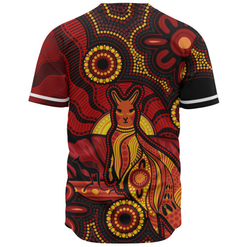 Indigenous Australian Aboriginal Baseball Shirt Echoes Of The Dreaming