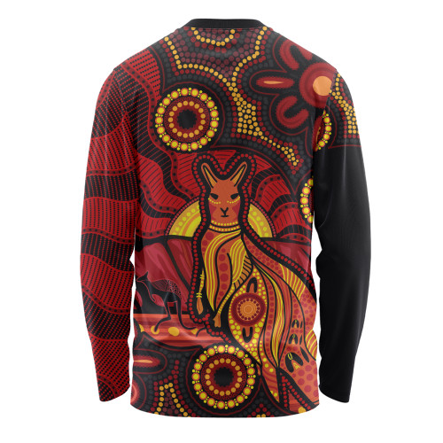 Indigenous Australian Aboriginal Long Sleeve T-shirt Echoes Of The Dreaming