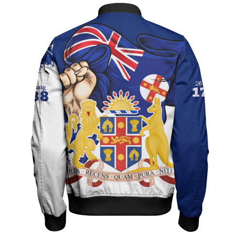 New South Wales Bomber Jacket Power Pride And Heritage Crest New South Wales Bomber Jacket Power Pride And Heritage Crest