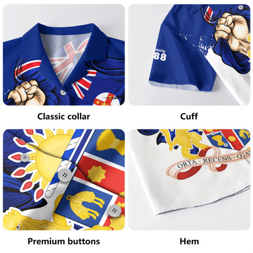 New South Wales Hawaiian Shirt Power Pride And Heritage Crest New South Wales Hawaiian Shirt Power Pride And Heritage Crest