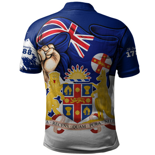 New South Wales Polo Shirt Power Pride And Heritage Crest