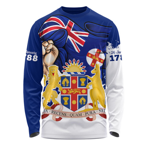New South Wales Long Sleeve T-shirt Power Pride And Heritage Crest New South Wales Long Sleeve T-shirt Power Pride And Heritage Crest