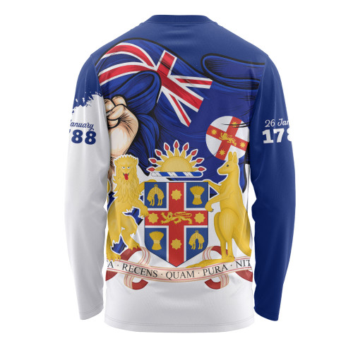 New South Wales Long Sleeve T-shirt Power Pride And Heritage Crest New South Wales Long Sleeve T-shirt Power Pride And Heritage Crest