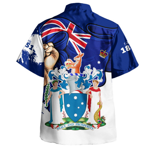 Victoria Hawaiian Shirt Power Pride And Heritage Crest