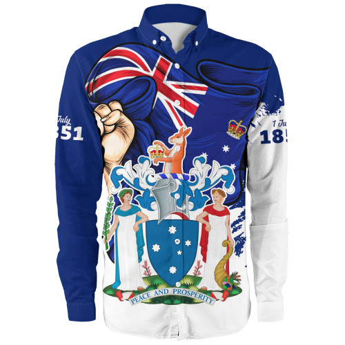 Victoria Long Sleeve Shirt Power Pride And Heritage Crest
