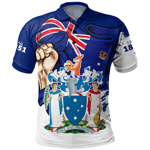 Victoria Polo Shirt Power Pride And Heritage Crest