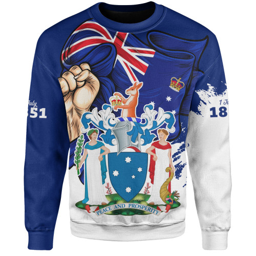 Victoria Sweatshirt Power Pride And Heritage Crest