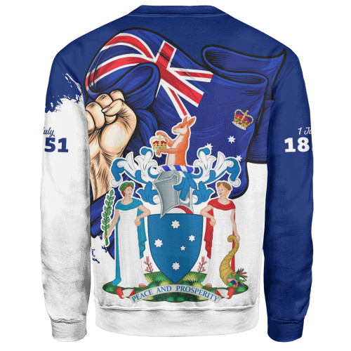Victoria Sweatshirt Power Pride And Heritage Crest