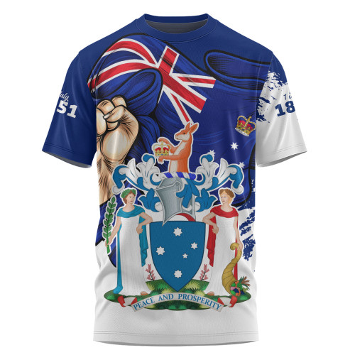 Victoria T-Shirt Power Pride And Heritage Crest