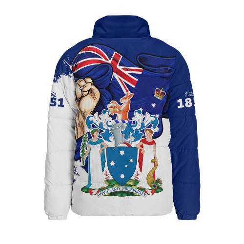 Victoria Padded Jacket Power Pride And Heritage Crest