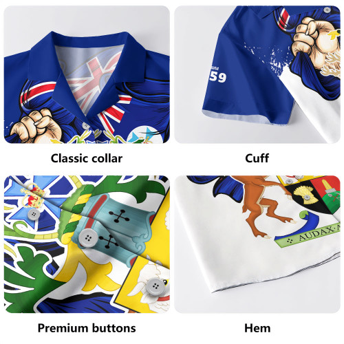 Queensland Hawaiian Shirt Power Pride And Heritage Crest