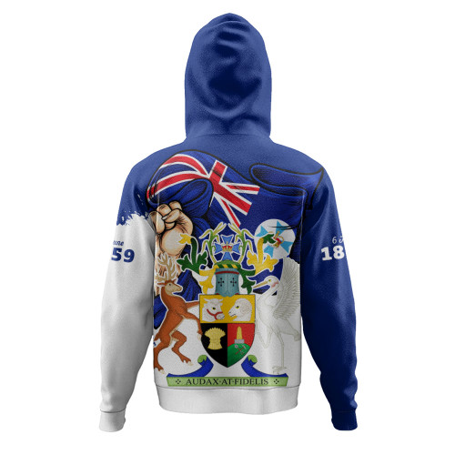 Queensland Hoodie Power Pride And Heritage Crest
