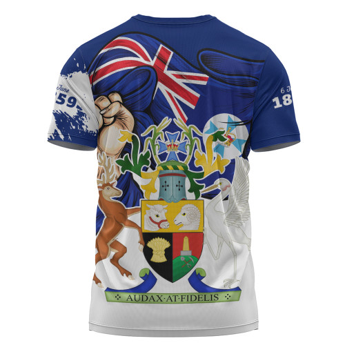 Queensland T-Shirt Power Pride And Heritage Crest Queensland T-Shirt Power Pride And Heritage Crest