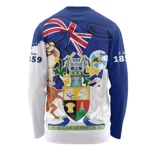 Queensland Long Sleeve T-shirt Power Pride And Heritage Crest