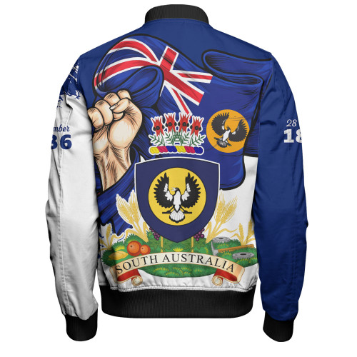 South Australia Bomber Jacket Power Pride And Heritage Crest South Australia Bomber Jacket Power Pride And Heritage Crest