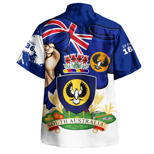 South Australia Hawaiian Shirt Power Pride And Heritage Crest