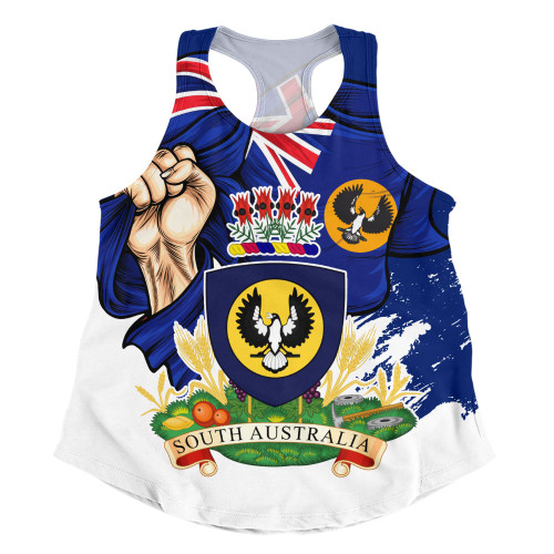 South Australia Women Racerback Singlet Power Pride And Heritage Crest