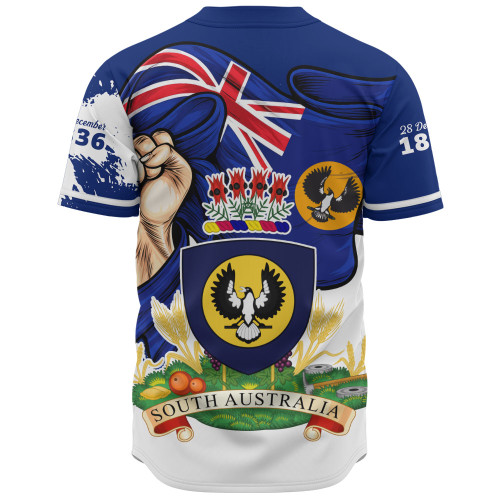 South Australia Baseball Shirt Power Pride And Heritage Crest South Australia Baseball Shirt Power Pride And Heritage Crest