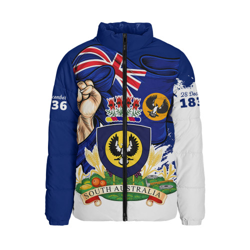 South Australia Padded Jacket Power Pride And Heritage Crest South Australia Padded Jacket Power Pride And Heritage Crest