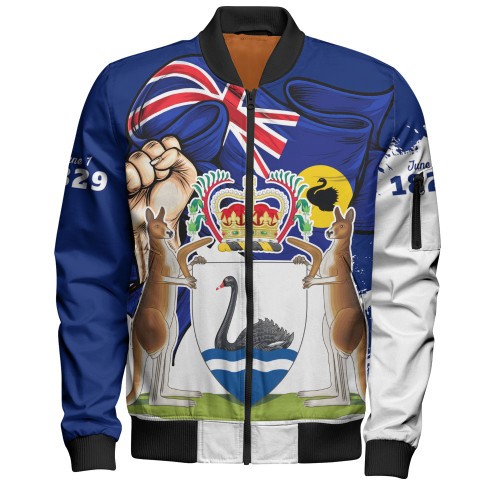 Western Australia Bomber Jacket Power Pride And Heritage Crest