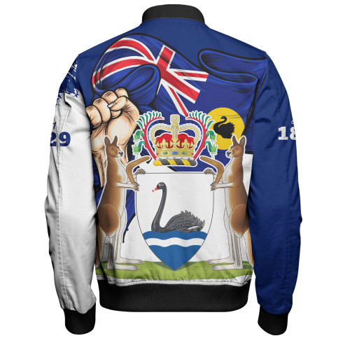 Western Australia Bomber Jacket Power Pride And Heritage Crest