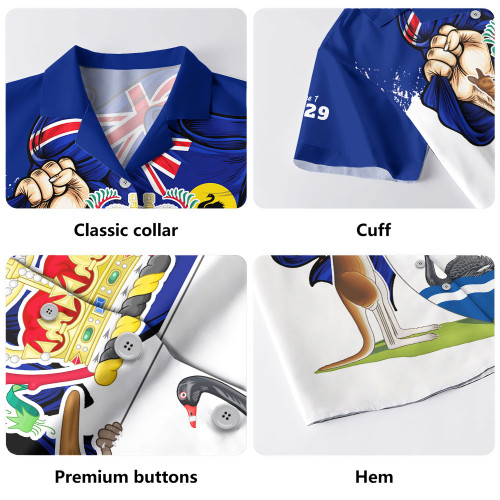 Western Australia Hawaiian Shirt Power Pride And Heritage Crest