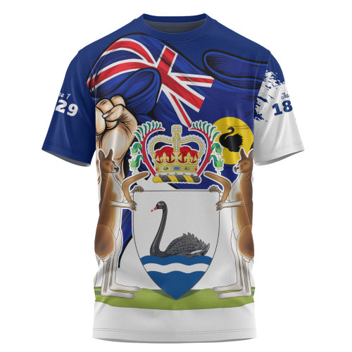 Western Australia T-Shirt Power Pride And Heritage Crest