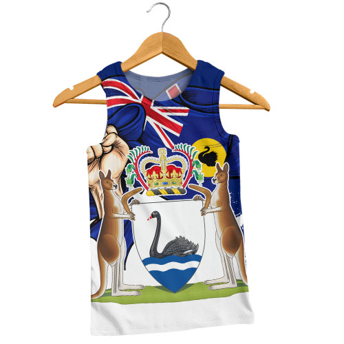 Western Australia Men Singlet Power Pride And Heritage Crest