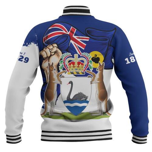 Western Australia Baseball Jacket Power Pride And Heritage Crest Western Australia Baseball Jacket Power Pride And Heritage Crest