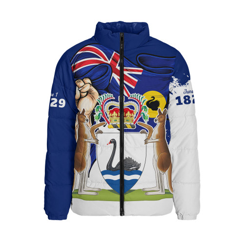 Western Australia Padded Jacket Power Pride And Heritage Crest