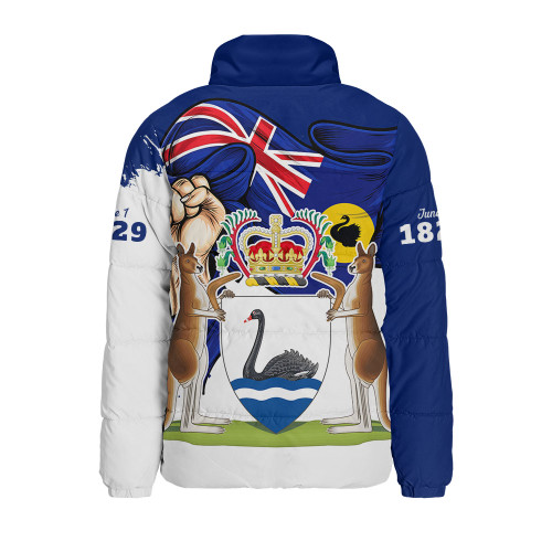 Western Australia Padded Jacket Power Pride And Heritage Crest