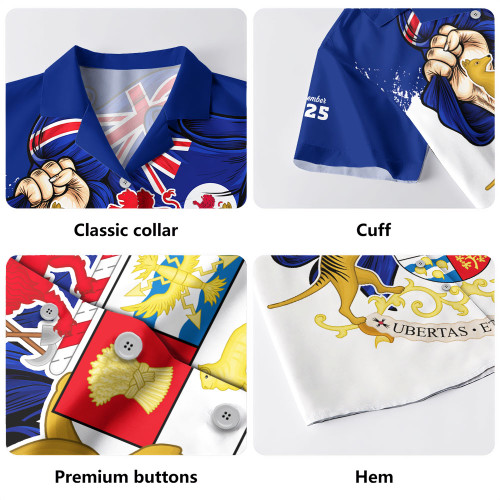 Tasmania Hawaiian Shirt Power Pride And Heritage Crest