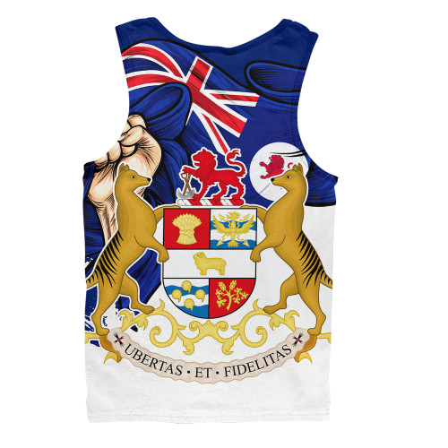Tasmania Men Singlet Power Pride And Heritage Crest