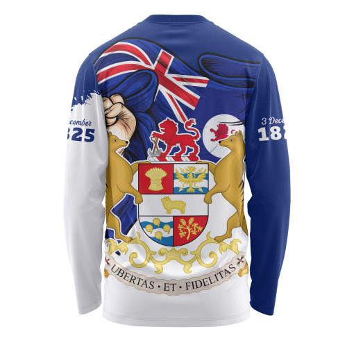 Tasmania Long Sleeve T-shirt Power Pride And Heritage Crest