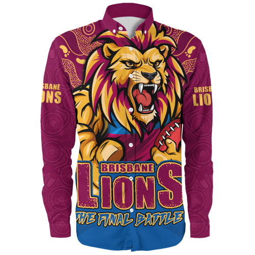 Brisbane Lions Long Sleeve Shirt Final Clash Battle Edition