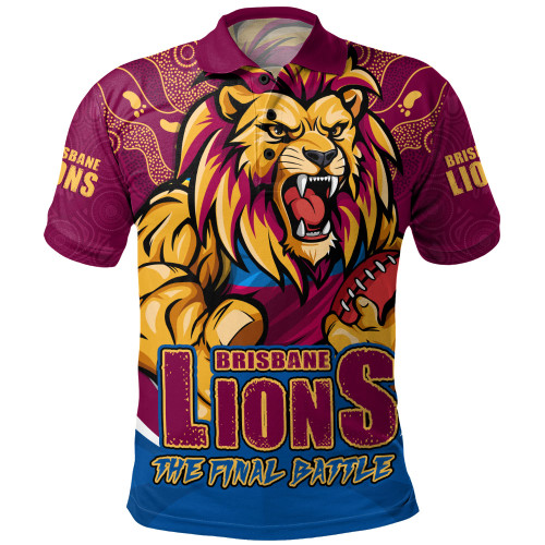 Brisbane Lions Polo Shirt Final Clash Battle Edition
