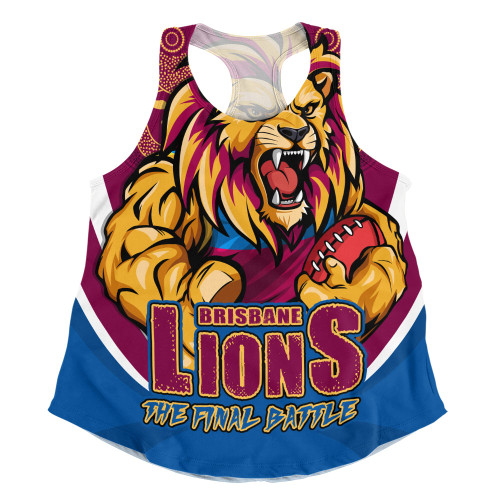 Brisbane Lions Women Racerback Singlet Final Clash Battle Edition