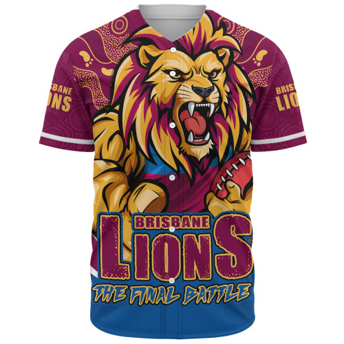 Brisbane Lions Baseball Shirt Final Clash Battle Edition Brisbane Lions Baseball Shirt Final Clash Battle Edition