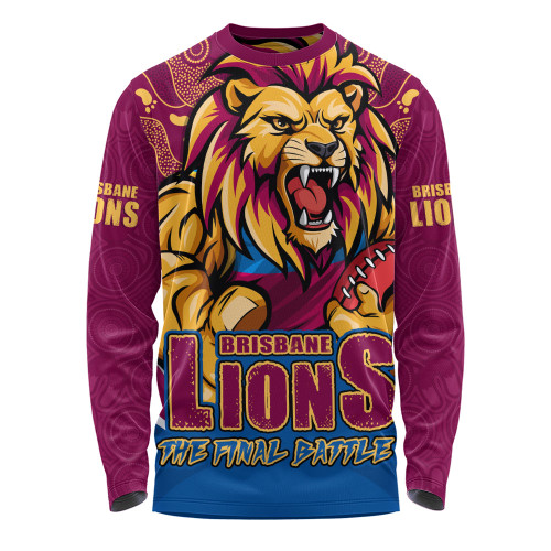 Brisbane Lions Long Sleeve T-shirt Final Clash Battle Edition