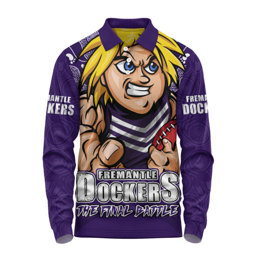 Fremantle Long Sleeve Polo Shirt Final Clash Battle Edition Fremantle Long Sleeve Polo Shirt Final Clash Battle Edition