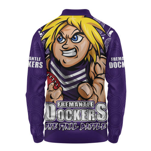 Fremantle Long Sleeve Polo Shirt Final Clash Battle Edition Fremantle Long Sleeve Polo Shirt Final Clash Battle Edition