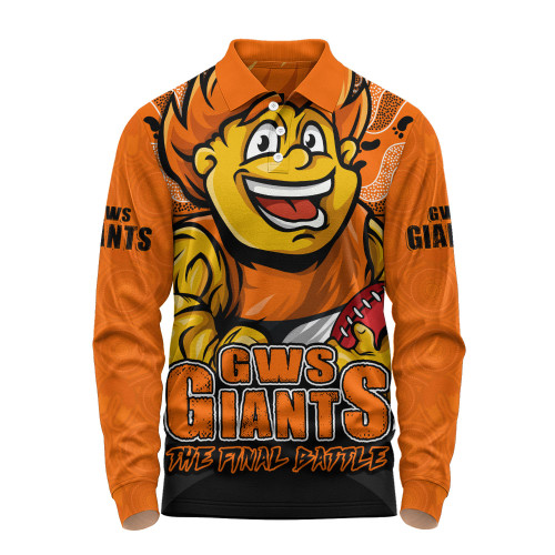 GWS GIANTS Long Sleeve Polo Shirt Final Clash Battle Edition
