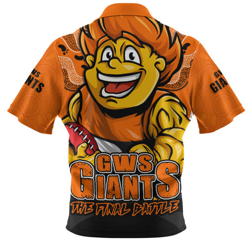GWS GIANTS Zip Polo Shirt Final Clash Battle Edition
