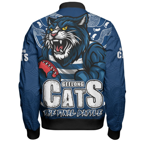 Geelong Cats Bomber Jacket Final Clash Battle Edition Geelong Cats Bomber Jacket Final Clash Battle Edition