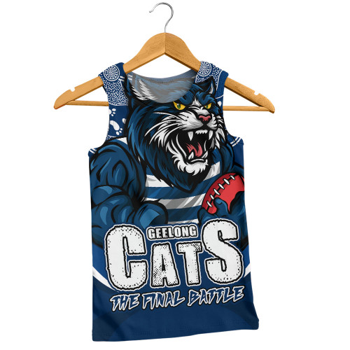 Geelong Cats Men Singlet Final Clash Battle Edition